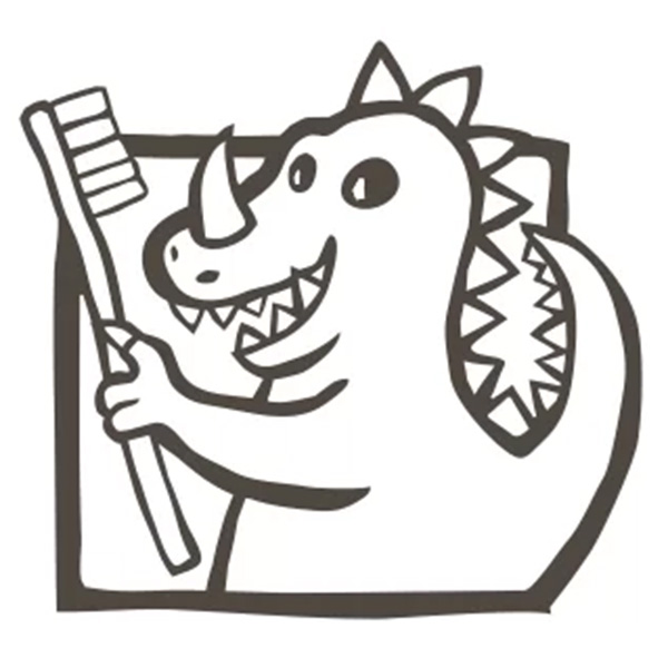 キャラがインパクトのある歯科医院。|かわいいデザイン研究所