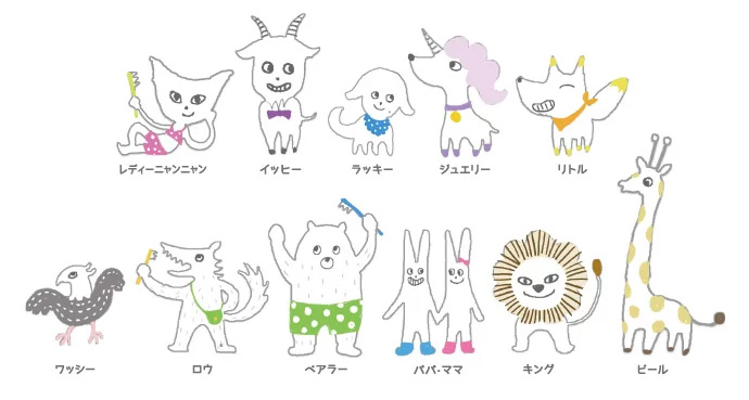 星座のキャラクターがかわいい歯科医院。｜かわいいデザイン研究所
