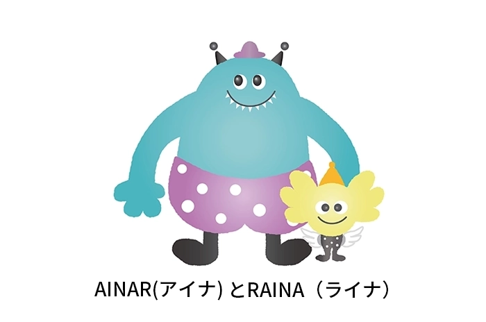 岡崎ならい歯科のキャラクター。可愛くカラフルで子供に親しみやすいデザイン｜かわいいデザイン研究所