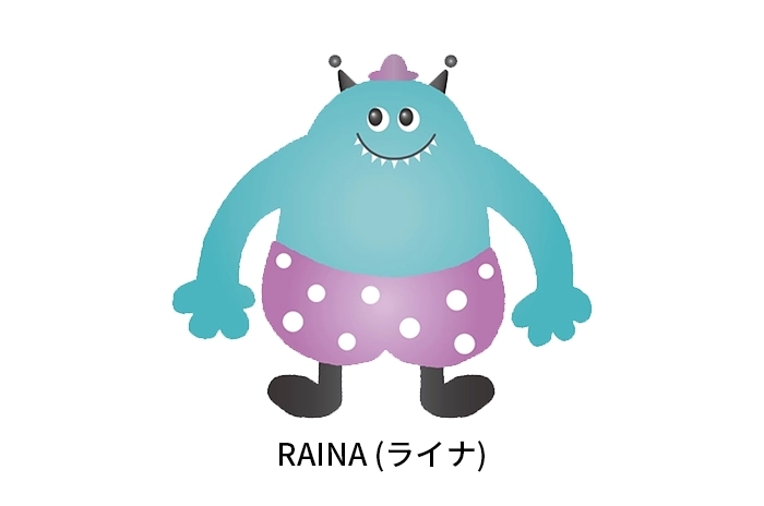 岡崎ならい歯科のキャラクター。可愛くカラフルで子供に親しみやすいデザイン｜かわいいデザイン研究所
