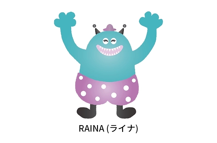 岡崎ならい歯科のキャラクター。可愛くカラフルで子供に親しみやすいデザイン｜かわいいデザイン研究所